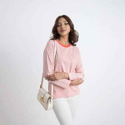Women’s Pink Full Sleeve T-Shirt