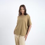 Women’s Olive Green Half Sleeve T-Shirt - Image 2