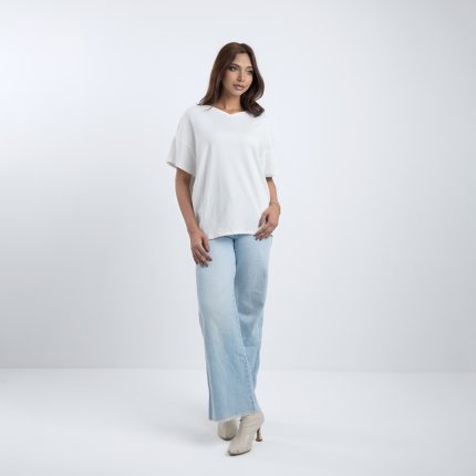 Women’s White Half Sleeve T-Shirt