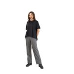 Women's Jet Black Oversized Basic Tee - Image 4