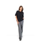 Women’s Black Classic V-Neck Oversized Tee - Image 4