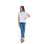Essential Cotton Crew Neck Tee - Ice Blue - Image 2