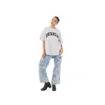 BROOKLYN Oversized Tee – Heather Gray/Black - Image 3