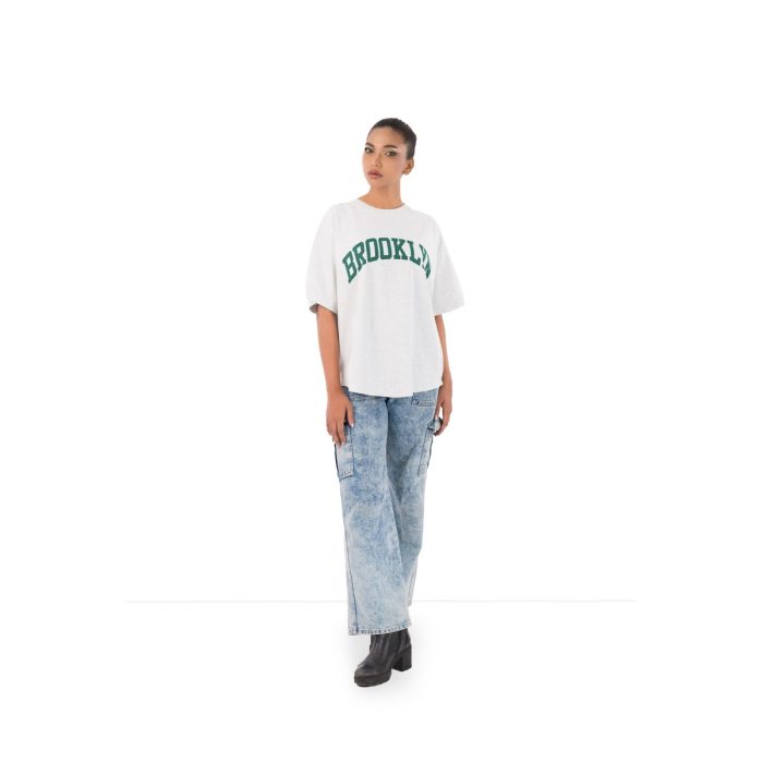 BROOKLYN Oversized Graphic Tee - Image 1