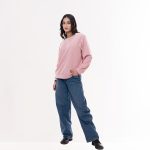 Women’s Soft Pink Textured Winter Sweater