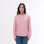 Women’s Soft Pink Textured Winter Sweater - Image 2