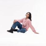 Women’s Soft Pink Textured Winter Sweater - Image 4