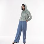 Women’s Premium Sage Green Zip-Up Hoodie - Image 3