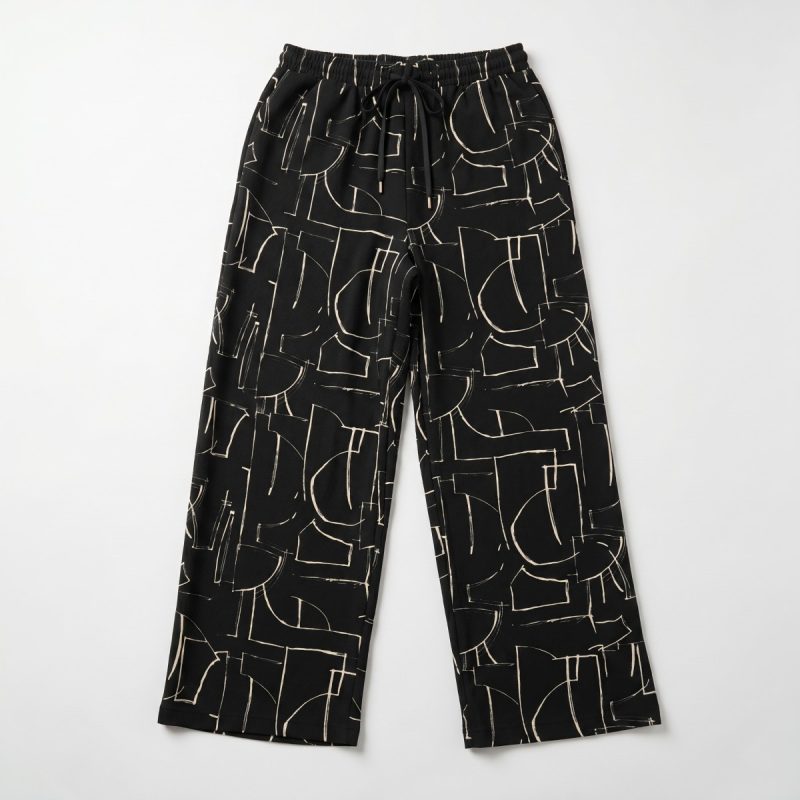 Women’s Black Lounge Set – Top & Bottom